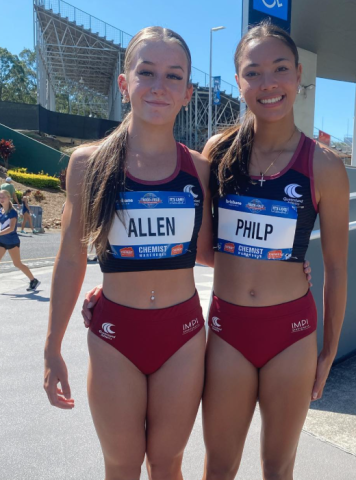 Australian track athletes Charleigh Allen & Thewbelle Philp