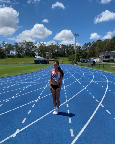 Australian U18 sprinter Thewbelle Philp