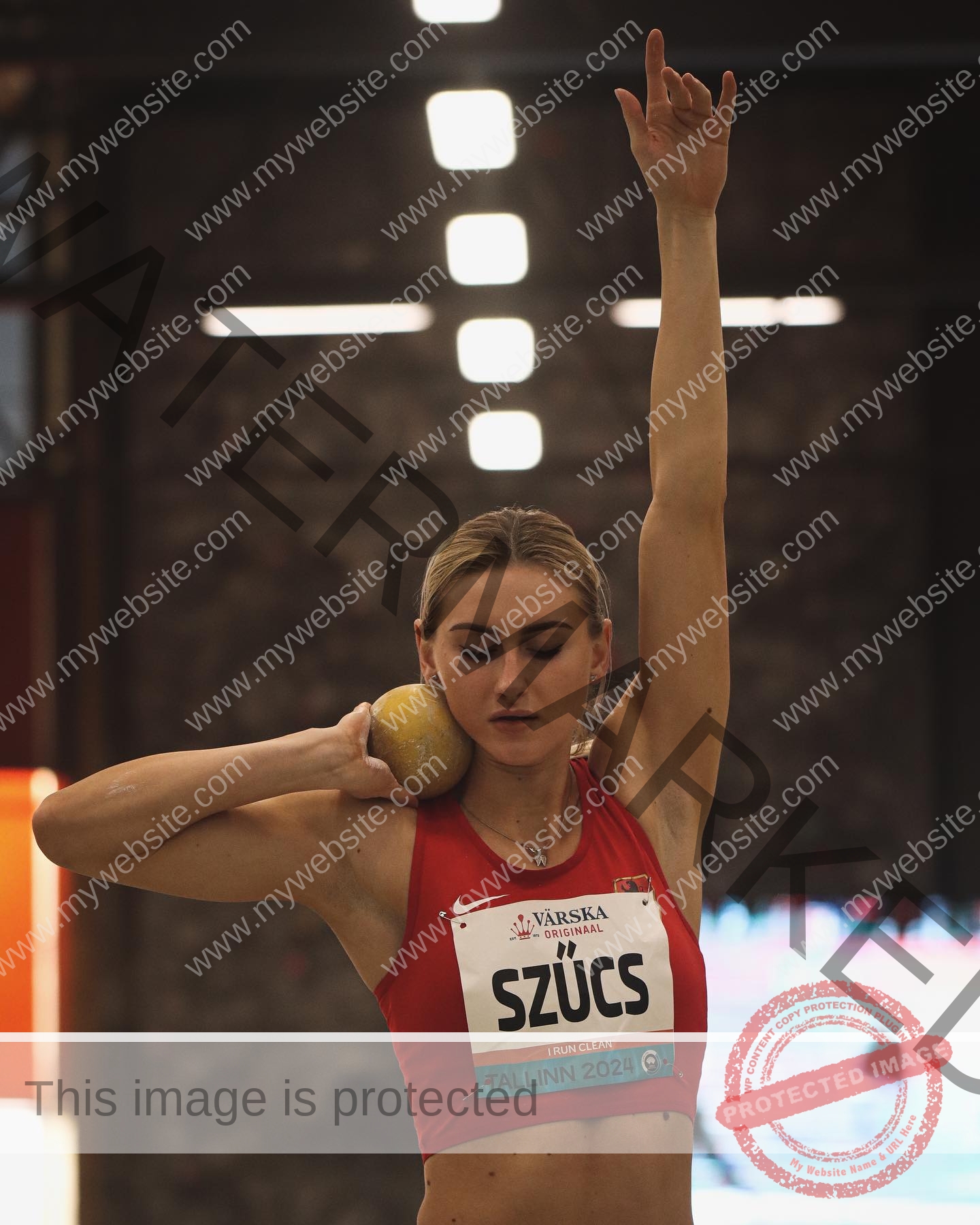 Szabina Szűcs is a track and field athlete from Hungary
