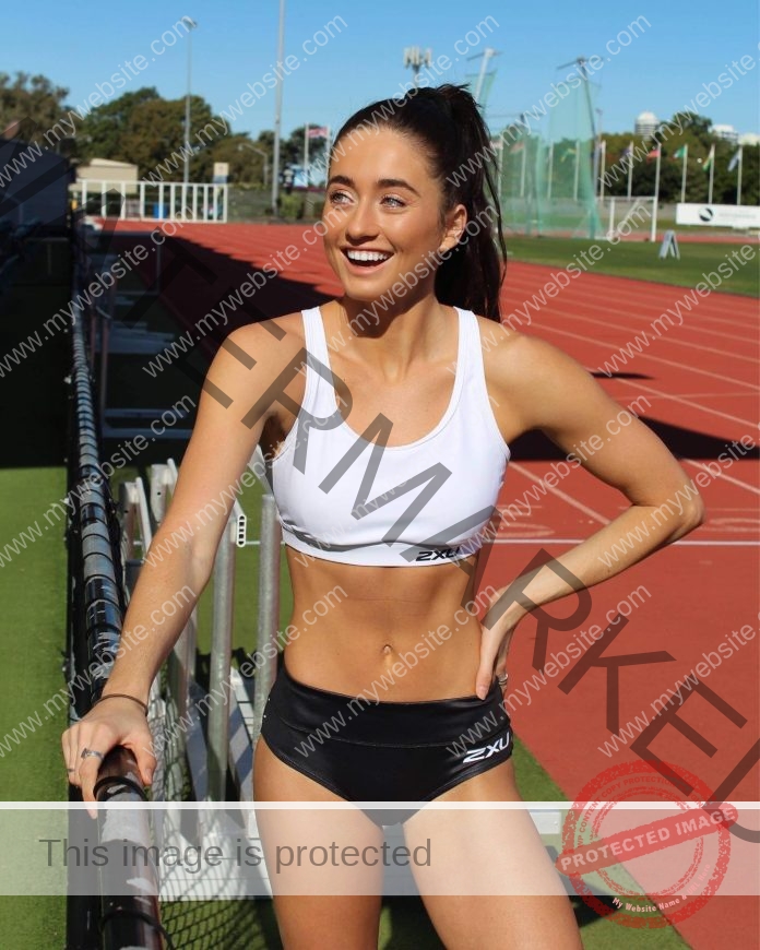 Clara Felicity Smith posing on the track.