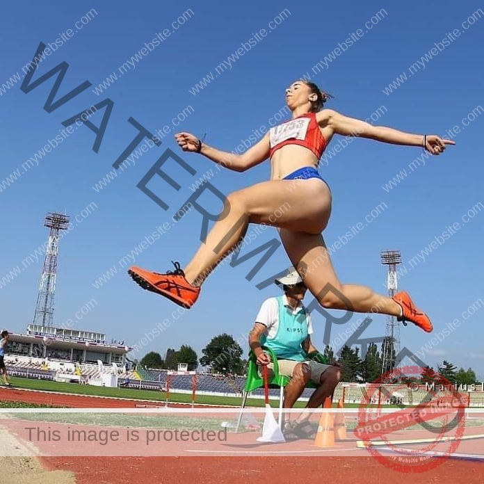 Cristina Stefania from Romania triple jumping