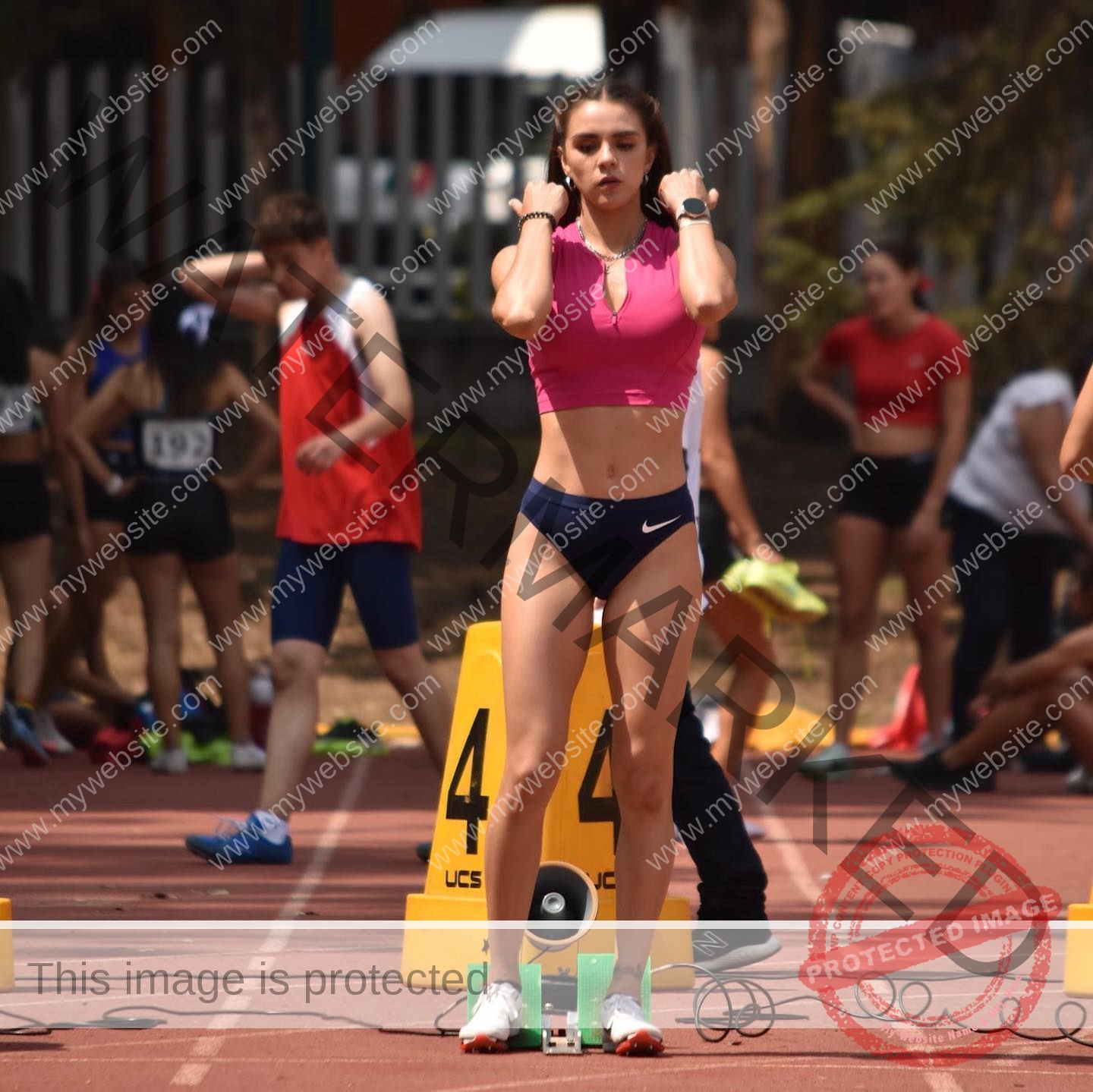 Dania Aguillon is a track and field athlete from Mexico